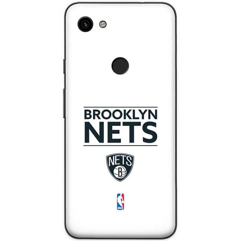 NBA Brooklyn Nets Standard - White Google Pixel 3a XL Skin